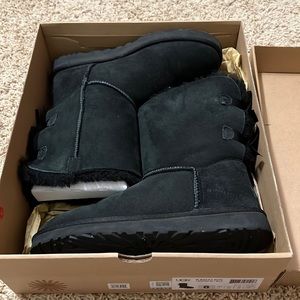 Bailey Bow UGG Black Boots